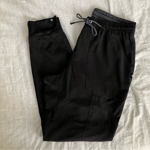 Beyond Scrubs Joy 7 Pocket Jogger Pants XS Black EUC